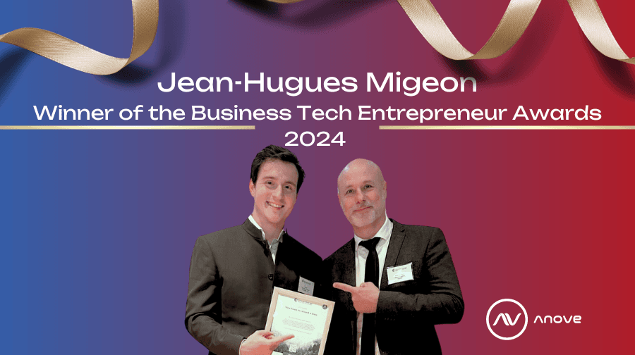 CTO Jean-Hugues Migeon wins the Business Tech Entrepreneur Award
