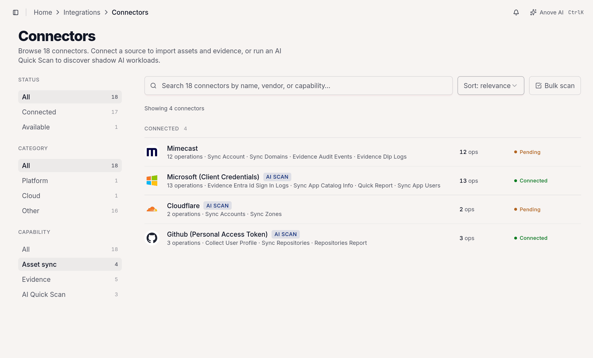 Geconsolideerde Bulk Shadow AI & PDF-exports